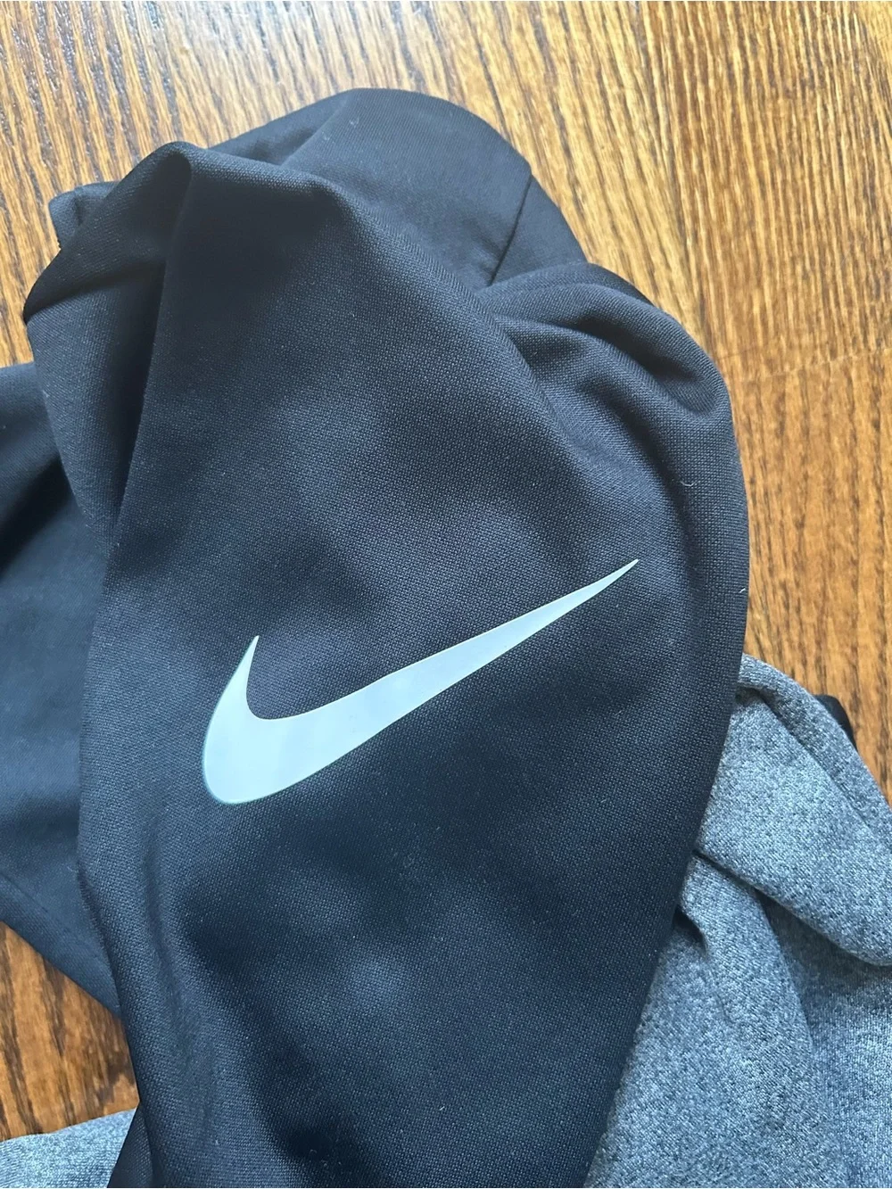 Nike Half-Zip Dri-FIT Pullover - Black & Heather Gray